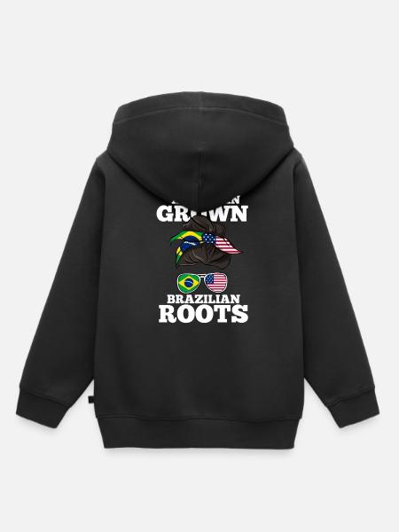 Brasilien - Kinder Premium Organic Hoodie - Schwarz