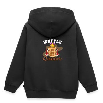 Gaufre - Sweat Premium à capuche enfant bio - noir - Dos - AI Model Kid Male (0cm)