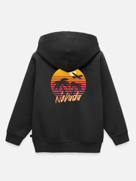 Nevada - Kinder Premium Organic Hoodie - Schwarz