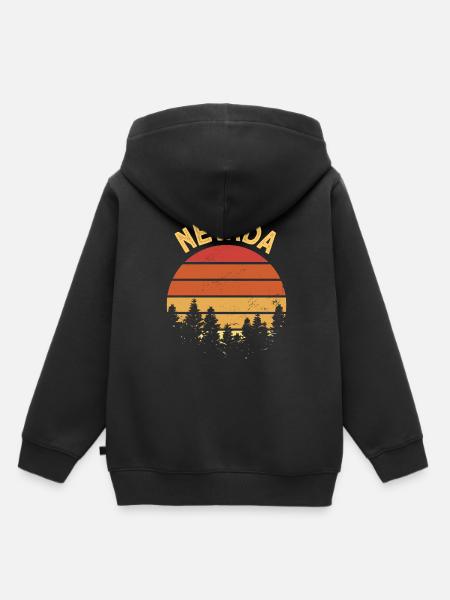 Nevada - Kinder Premium Organic Hoodie - Schwarz