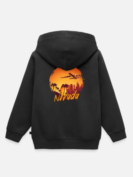 Nevada - Kinder Premium Organic Hoodie - Schwarz