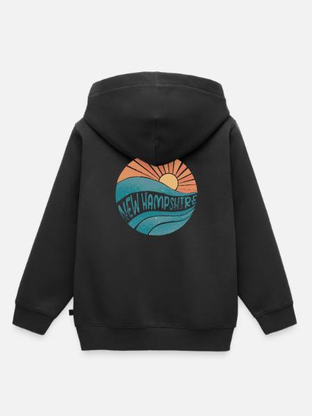 New Hampshire - Kinder Premium Organic Hoodie - Schwarz