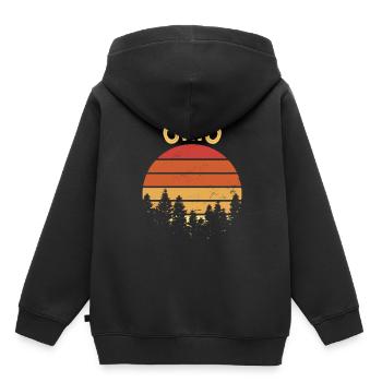 Ohio - Sweat Premium à capuche enfant bio - noir - Dos - AI Model Kid Male (0cm)