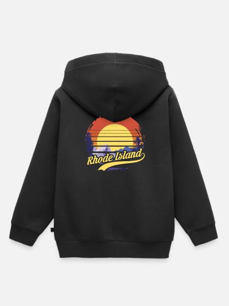 Rhode Island - Kinder Premium Organic Hoodie - Schwarz