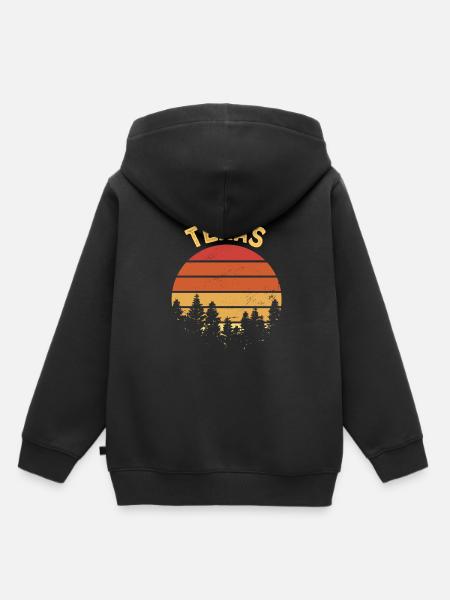 Texas - Kinder Premium Organic Hoodie - Schwarz