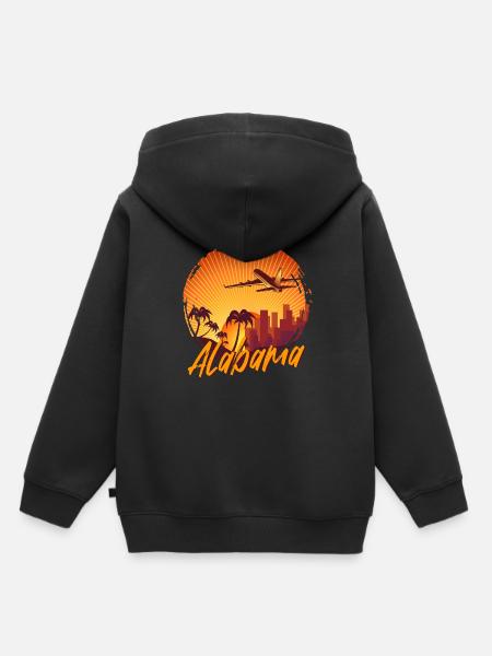 alabama - Kinder Premium Organic Hoodie - Schwarz