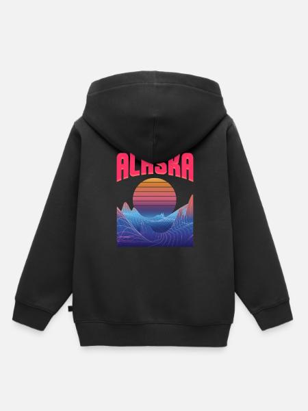 alaska - Kinder Premium Organic Hoodie - Schwarz