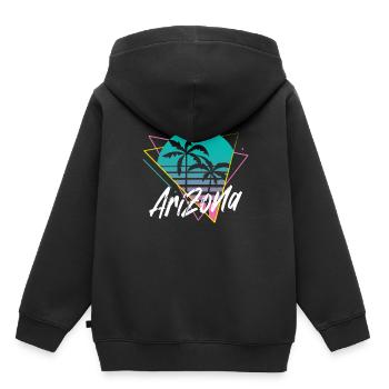 Arizona - Sweat Premium à capuche enfant bio - noir - Dos - AI Model Kid Male (0cm)