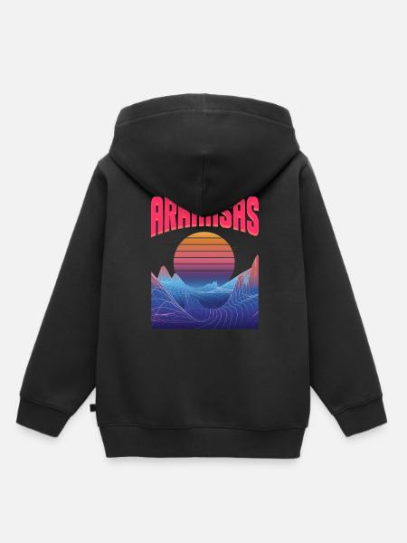 arkansas - Kinder Premium Organic Hoodie - Schwarz