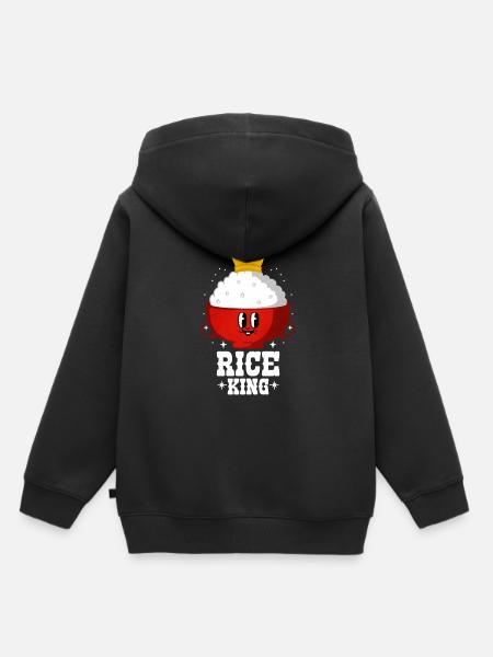 Reis - Kinder Premium Organic Hoodie - Schwarz