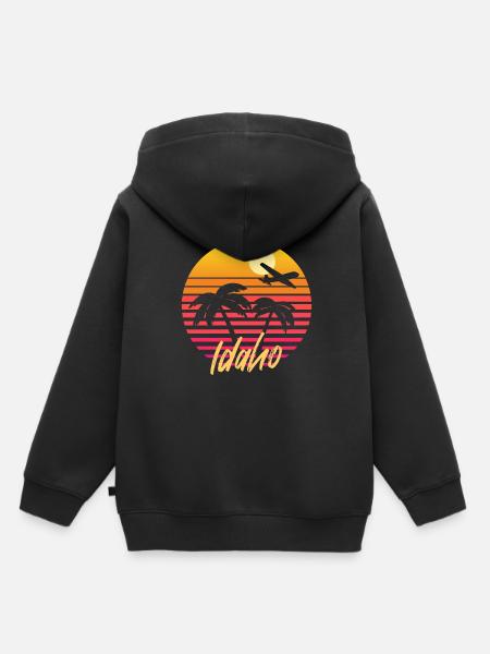 Idaho - Kinder Premium Organic Hoodie - Schwarz