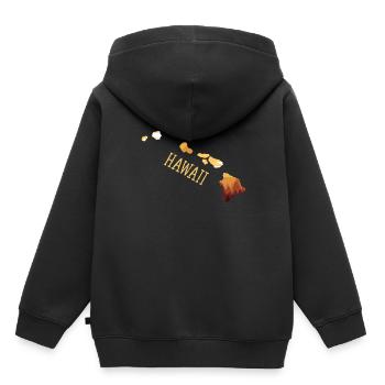 Hawaï - Sweat Premium à capuche enfant bio - noir - Dos - AI Model Kid Male (0cm)