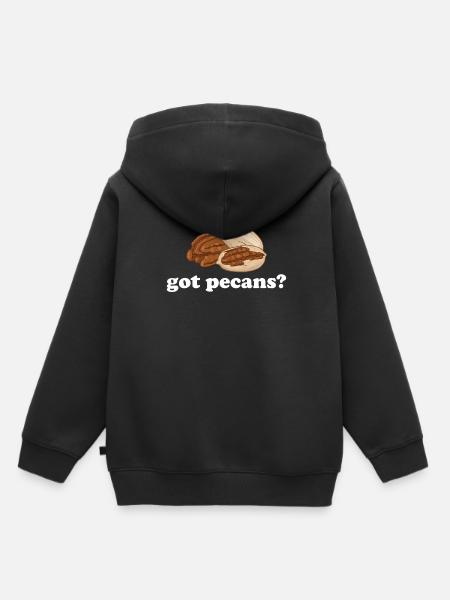 Pecannüsse Nüsse Geschenk - Kinder Premium Organic Hoodie - Schwarz