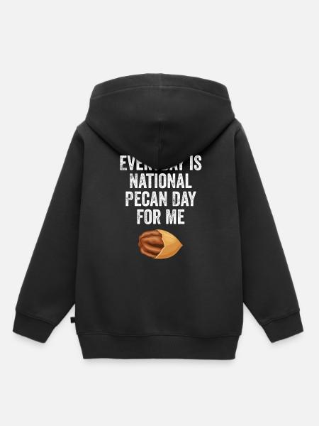 Pecannüsse Nüsse Geschenk - Kinder Premium Organic Hoodie - Schwarz