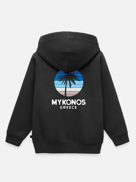 Mykonos - Kinder Premium Organic Hoodie - Schwarz