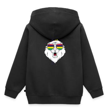 Maurice - Sweat Premium à capuche enfant bio - noir - Dos - AI Model Kid Male (0cm)