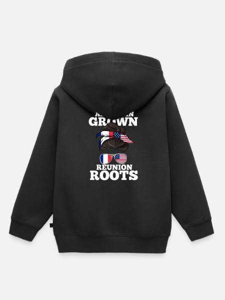 Reunion - Kinder Premium Organic Hoodie - Schwarz