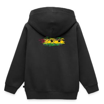 Sao Tome - Kinder Premium Organic Hoodie - Schwarz - Hinten - AI Model Kid Male (0cm)