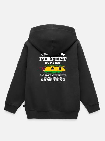 Sao Tome - Kinder Premium Organic Hoodie - Schwarz