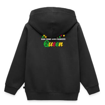 Sao Tome - Kinder Premium Organic Hoodie - Schwarz - Hinten - AI Model Kid Male (0cm)