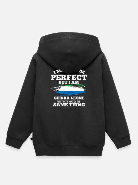 Sierra Leone - Kinder Premium Organic Hoodie - Schwarz