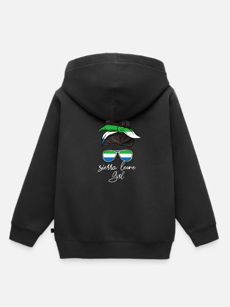 Sierra Leone - Kinder Premium Organic Hoodie - Schwarz