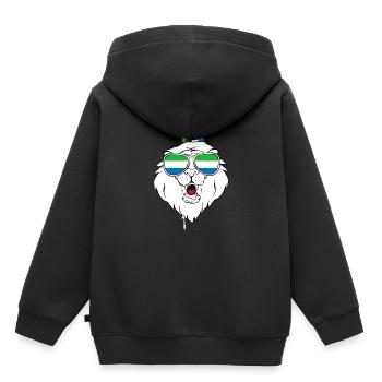 Sierra Leone - Kids Premium Organic Hoodie - black - Back - AI Model Kid Male (0cm)