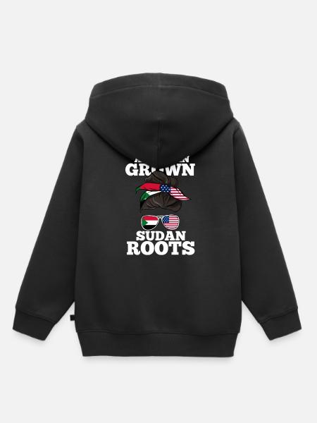Sudan - Kinder Premium Organic Hoodie - Schwarz