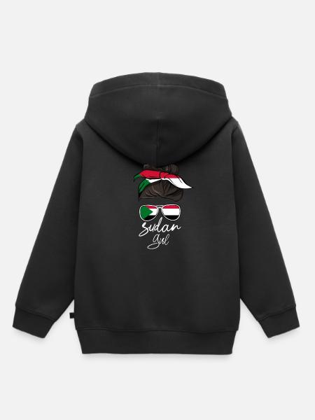 Sudan - Kinder Premium Organic Hoodie - Schwarz