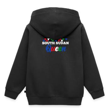 South Sudan - Kids Premium Organic Hoodie - black - Back - AI Model Kid Male (0cm)