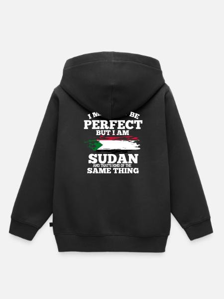 Sudan - Kinder Premium Organic Hoodie - Schwarz