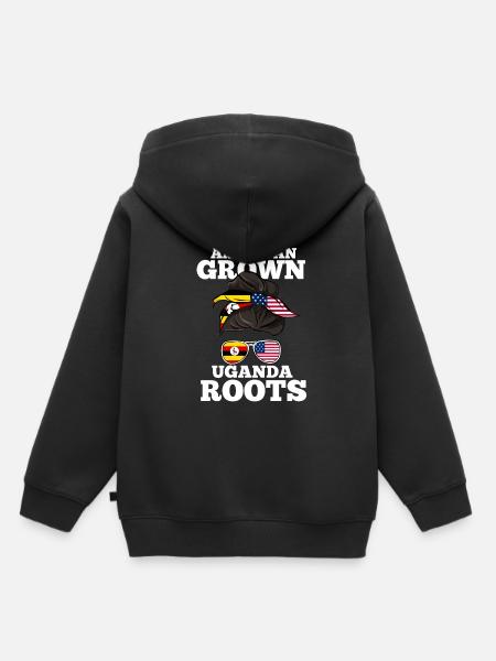 Uganda - Kinder Premium Organic Hoodie - Schwarz
