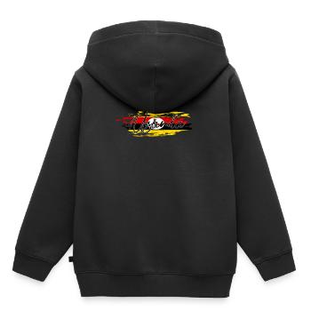 Uganda - Kids Premium Organic Hoodie - black - Back - AI Model Kid Male (0cm)