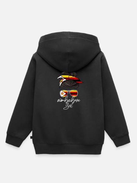 Simbabwe - Kinder Premium Organic Hoodie - Schwarz