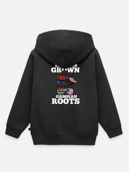 Gambia - Kinder Premium Organic Hoodie - Schwarz
