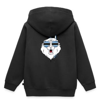 Botswana - Kinder Premium Organic Hoodie - Schwarz - Hinten - AI Model Kid Male (0cm)
