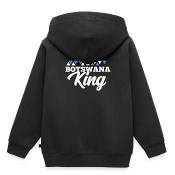Botswana - Kinder Premium Organic Hoodie - Schwarz - Hinten - AI Model Kid Male (0cm)