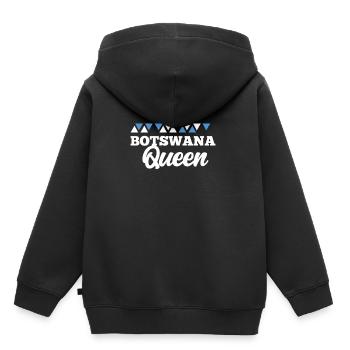 Botswana - Kinder Premium Organic Hoodie - Schwarz - Hinten - AI Model Kid Male (0cm)