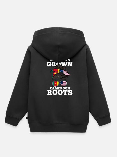 Kamerun - Kinder Premium Organic Hoodie - Schwarz