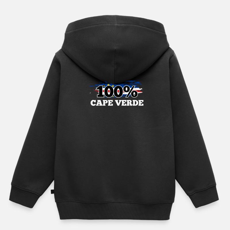 Cap-Vert - Sweat Premium à capuche enfant bio - noir