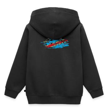 Congo - Sweat Premium à capuche enfant bio - noir - Dos - AI Model Kid Male (0cm)