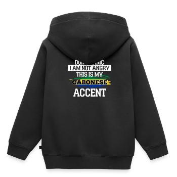 Bénin - Sweat Premium à capuche enfant bio - noir - Dos - AI Model Kid Male (0cm)