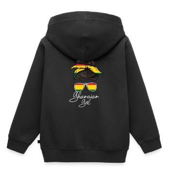 Ghana - Kids Premium Organic Hoodie - black - Back - AI Model Kid Male (0cm)