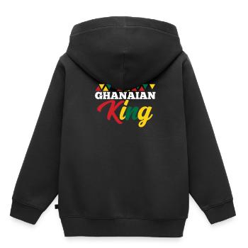 Ghana - Kids Premium Organic Hoodie - black - Back - AI Model Kid Male (0cm)