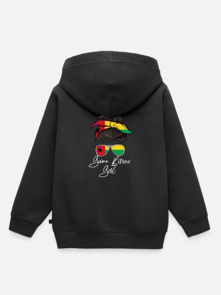 Guinea Bissau - Kinder Premium Organic Hoodie - Schwarz