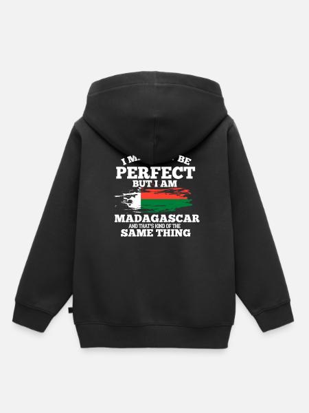 Madagaskar - Kinder Premium Organic Hoodie - Schwarz