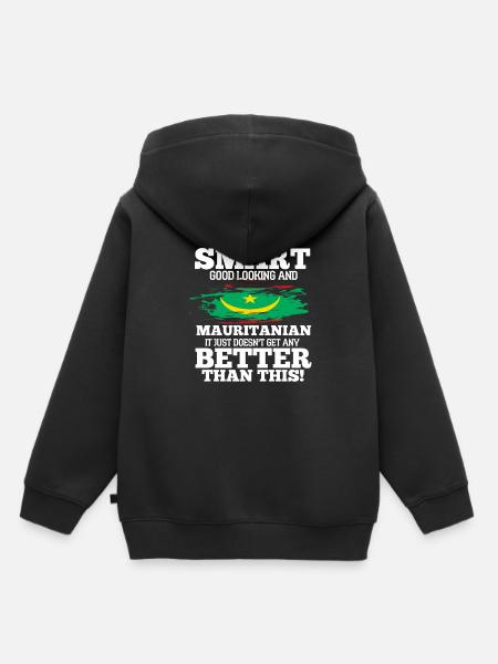 Mauritius - Kinder Premium Organic Hoodie - Schwarz