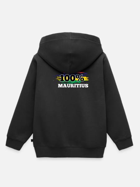 Mauritius - Kinder Premium Organic Hoodie - Schwarz