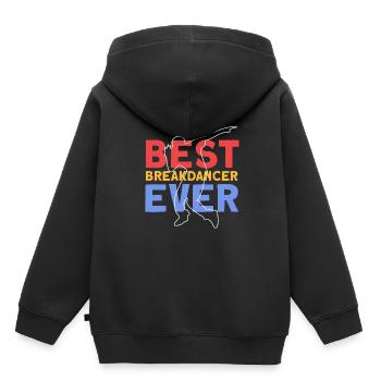 Breakdancing - Kinder Premium Organic Hoodie - Schwarz - Hinten - AI Model Kid Male (0cm)