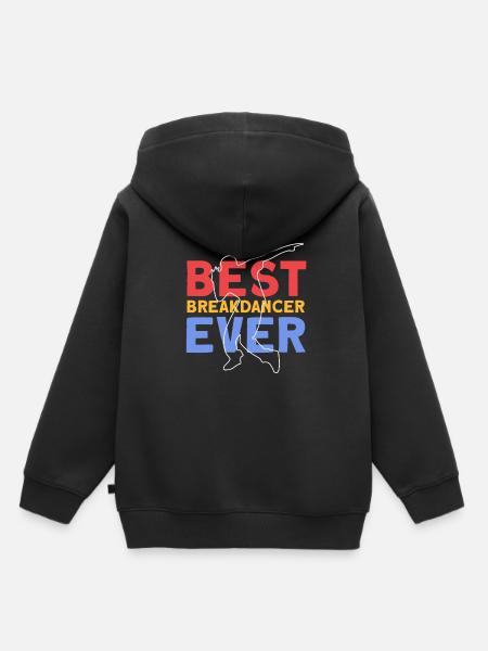 Breakdancing - Kinder Premium Organic Hoodie - Schwarz
